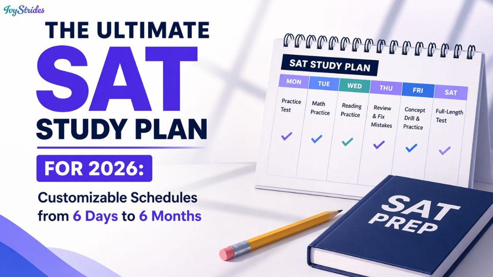 The Ultimate SAT Study Plan for 2026: Customizable Schedules from 6 Days to 6 Months
