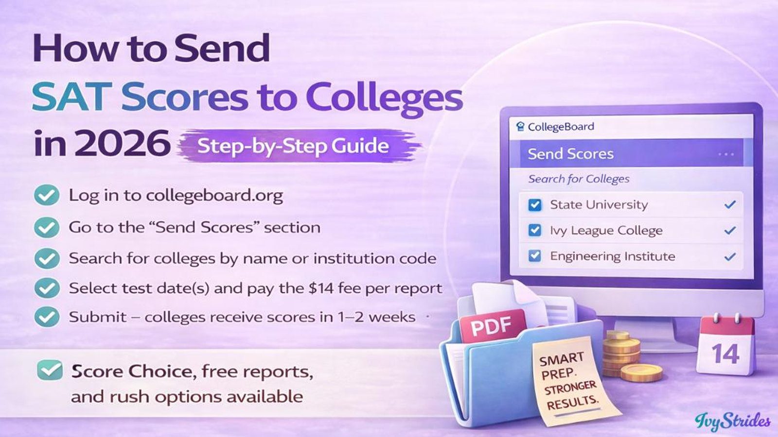 How to Send SAT Scores to Colleges in 2026 (Step-by-Step Guide)